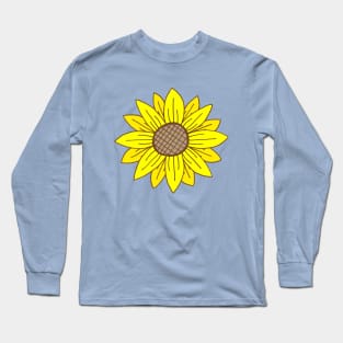 Cheerful Sunflower Long Sleeve T-Shirt